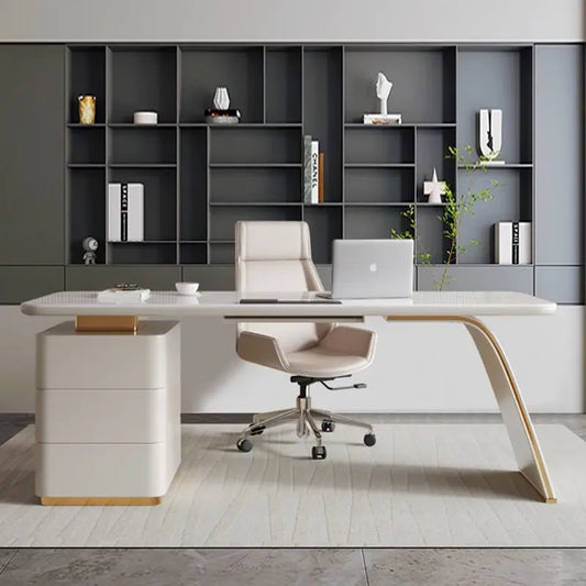 Drawers Standing Office Desk Executive Workbench Luxury Computer Office Desk Meeting Scrivania Cameretta Modern Furniture