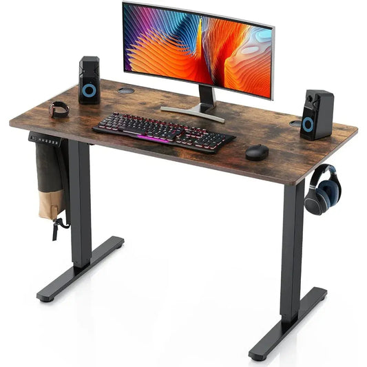 Electric Standing Desk, 40 x 24in Adjustable Height Electric Stand up Desk Standing Computer Desk Home Office Desk